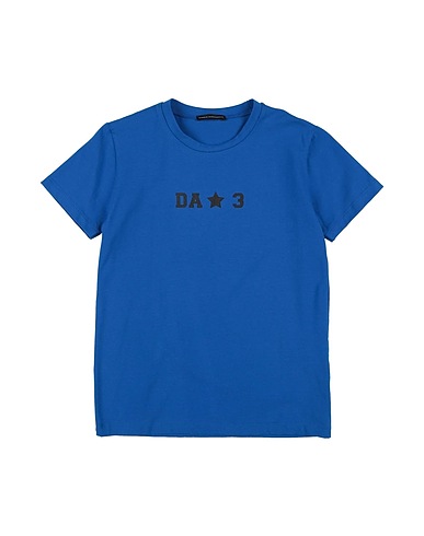 DANIELE ALESSANDRINI T-Shirt Blau 96% Baumwolle, 4% Elastan