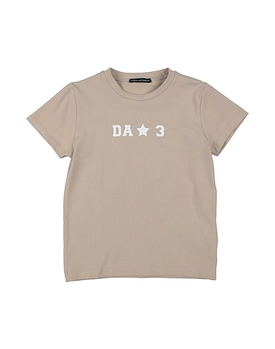 DANIELE ALESSANDRINI T-Shirt Beige 96% Baumwolle, 4% Elastan