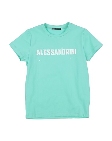 DANIELE ALESSANDRINI T-shirt Turquoise 96% Cotton, 4% Elastane