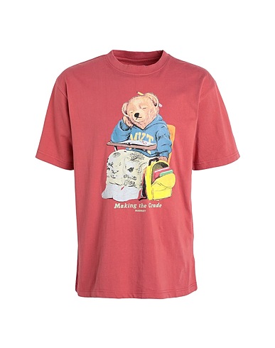 MARKET T-shirt Making The Grade Bear T-Shirt
 Antique rose 100% Cotton