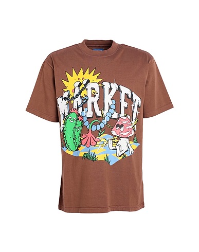 MARKET Футболка Fantasy Farm T-Shirt
 Коричневый 100% Хлопок