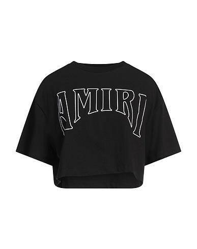 AMIRI Crop top Nero 100% Cotone