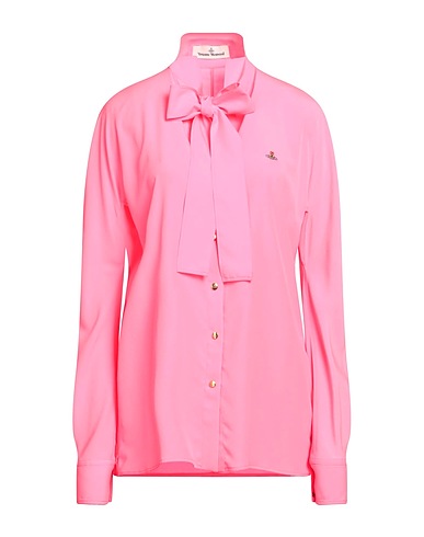 VIVIENNE WESTWOOD Shirts & blouses with bow Fuchsia 100% Polyester, Viscose