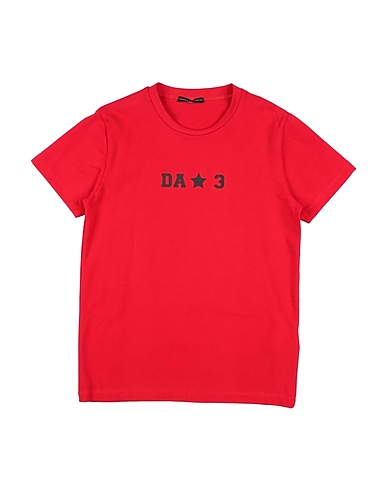 DANIELE ALESSANDRINI T-shirt Red 96% Cotton, 4% Elastane