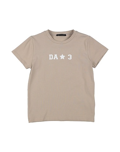 DANIELE ALESSANDRINI T-shirt Beige 96% Cotton, 4% Elastane