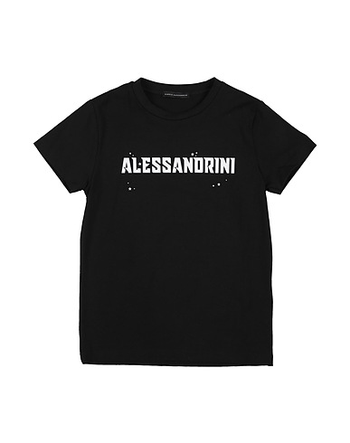 DANIELE ALESSANDRINI T-shirt Nero 96% Cotone, 4% Elastan