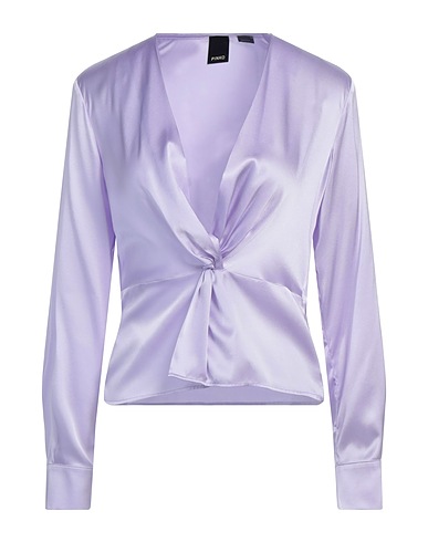 PINKO Top Mauve 94% Silk, 6% Elastane