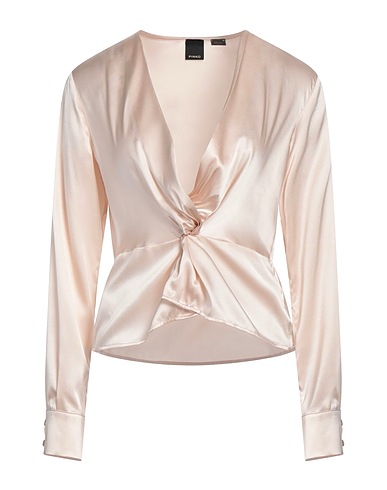 PINKO Top Light pink 94% Silk, 6% Elastane
