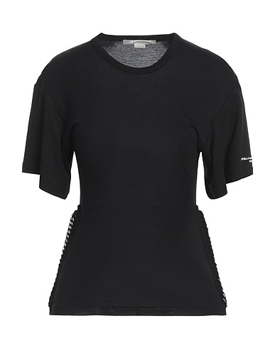 STELLA McCARTNEY T-shirt Black 67% Lyocell, 33% Cotton, Aluminium