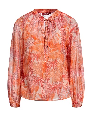 MAX MARA STUDIO Top Orange 73% Cotton, 27% Silk
