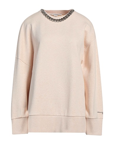 STELLA McCARTNEY Sweatshirt Beige 100% Cotton, Elastane, Aluminum