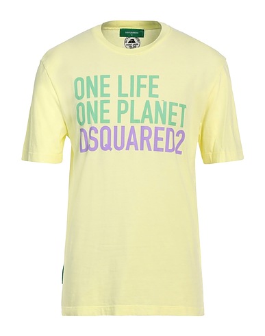 DSQUARED2 T-shirt Pastel yellow 100% Cotton
