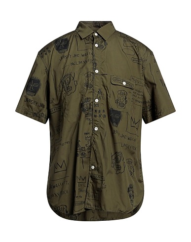 JUNYA WATANABE COMME des GARÇONS Patterned shirt Military green 100% Cotton