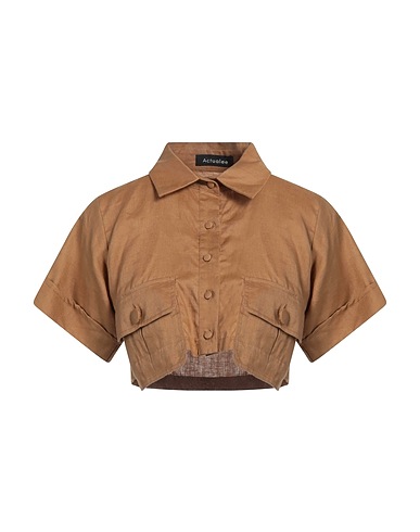 ACTUALEE Linen shirt Camel 100% Linen