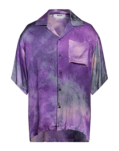 MSGM Shirts Purple 100% Viscose