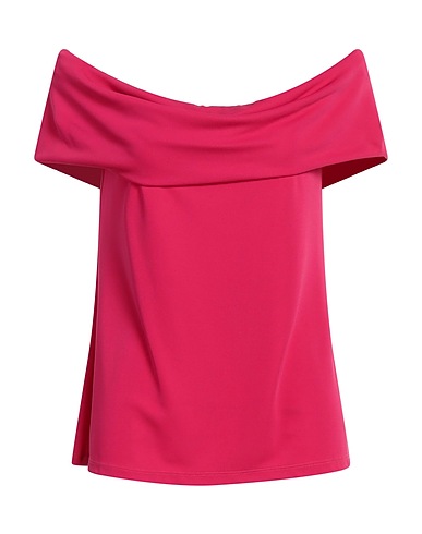 MIRELLA MATTEINI Schulterfreies Top Fuchsia 60% Viskose, 35% Polyester, 5% Elastan