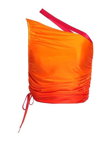 ANDREĀDAMO One-shoulder top Orange 100% Viscose