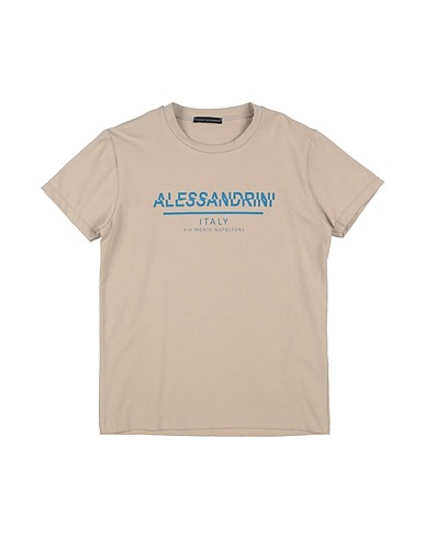 DANIELE ALESSANDRINI T-shirt Beige 96% Cotton, 4% Elastane