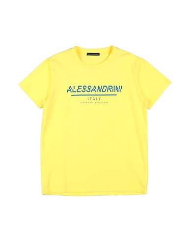 DANIELE ALESSANDRINI T-shirt Giallo 96% Cotone, 4% Elastan