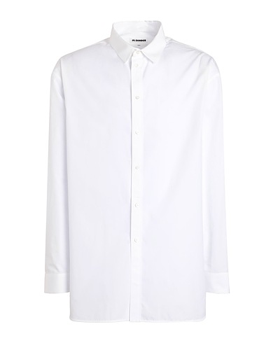 JIL SANDER Solid colour shirt White 100% Cotton