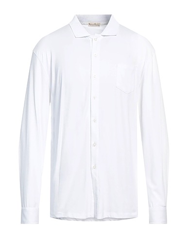 CASHMERE COMPANY Solid colour shirt White 100% Cotton