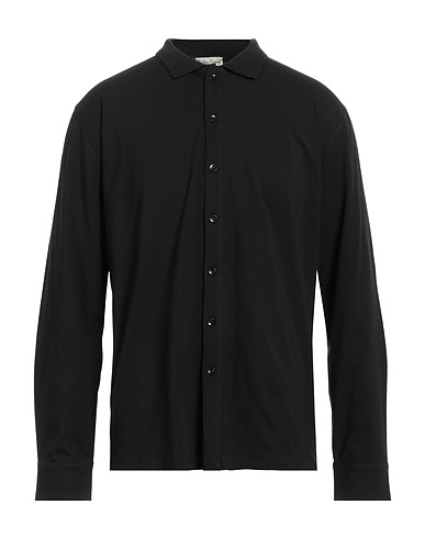 CASHMERE COMPANY Solid colour shirt Black 100% Cotton