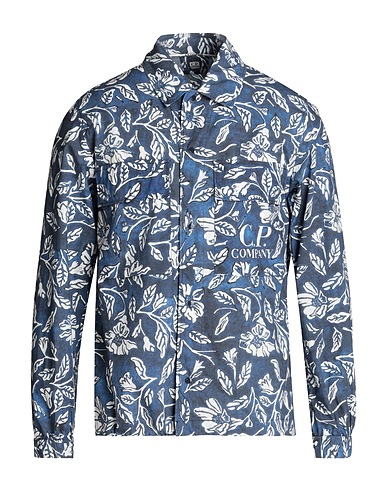 C.P. COMPANY Patterned shirt Blue 100% Cotton