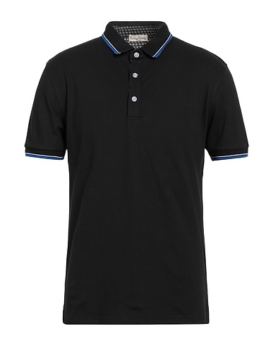 CASHMERE COMPANY Polo shirt Black 100% Cotton
