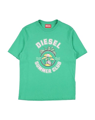 DIESEL T-shirt Green 100% Cotton