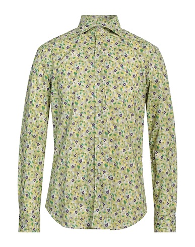 EDIZIONI LIMONAIA Hemd mit Muster Salbeigrün 100% Baumwolle