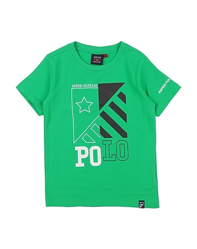 ASPEN POLO CLUB T-shirt Verde 95% Cotone, 5% Elastan