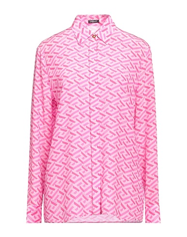 VERSACE Patterned shirts & blouses Pink 100% Silk