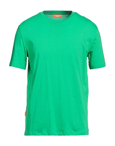 SUNS BOARDS T-shirt Verde 100% Cotone