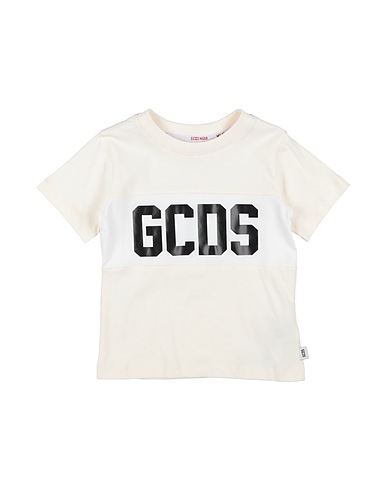 GCDS MINI T-shirt Cream 100% Cotton, Elastane
