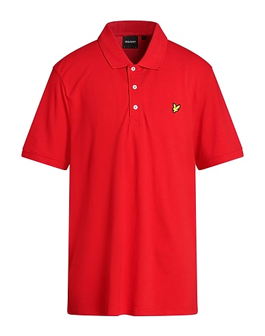 LYLE & SCOTT Polo shirt Red 97% Cotton, 3% Elastane