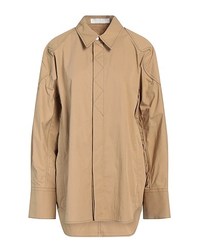 DION LEE Solid colour shirts & blouses Sand 54% Cotton, 46% Nylon