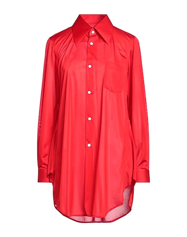 COMME des GARÇONS Solid color shirts & blouses ROSSO 100% Polyester