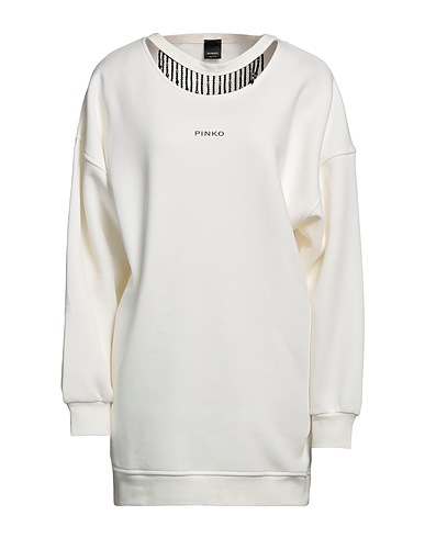 PINKO Sweatshirt Ivory 65% Cotton, 35% Polyester