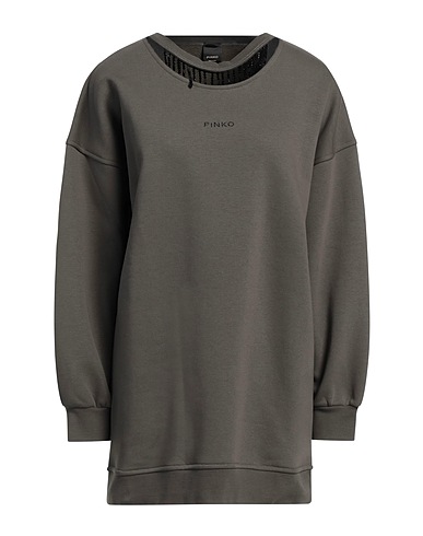 PINKO Sweatshirt Military green 65% Cotton, 35% Polyester