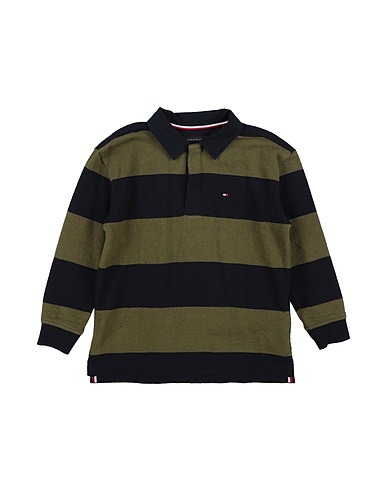 TOMMY HILFIGER Polo shirt Military green 100% Cotton