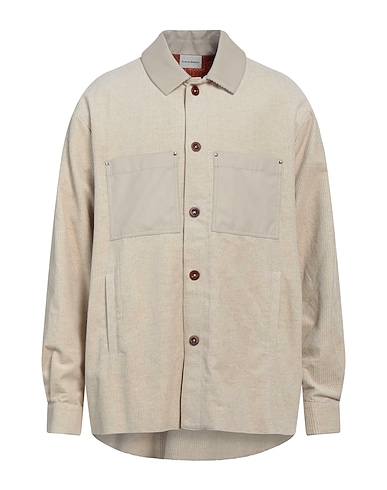 DRÔLE DE MONSIEUR Μονόχρωμο πουκάμισο 74% Βαμβάκι, 26% Λινό, Πολυεστέρας