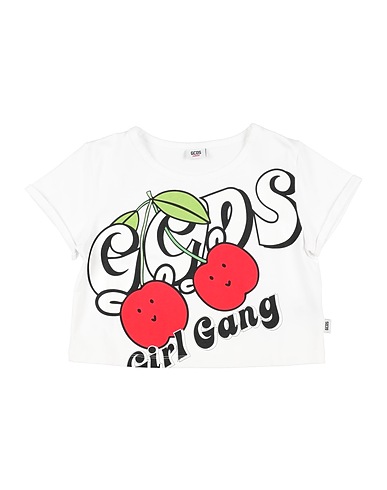 GCDS MINI T-shirt Bianco 95% Cotone, 5% Elastan