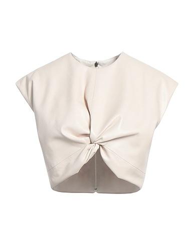 MSGM Top Beige 100% Poliestere