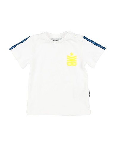 BIKKEMBERGS T-shirt Bianco 95% Cotone, 5% Elastan