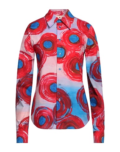 MARNI Floral shirts & blouses 97% Cotton, 3% Elastane