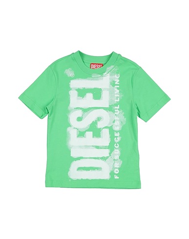 DIESEL T-shirt Green 100% Cotton
