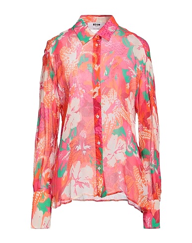 MSGM Camisas y blusas de flores Fucsia 100% Viscosa