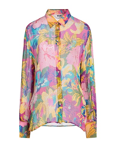 MSGM Camisas y blusas de flores Rosa 100% Viscosa