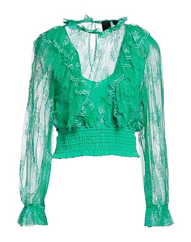 PINKO Top Light green 55% Viscose, 45% Polyamide
