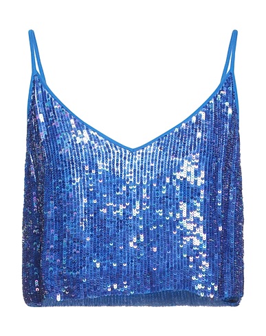 P.A.R.O.S.H. Top Blue 100% Viscose, PVC - Polyvinyl chloride